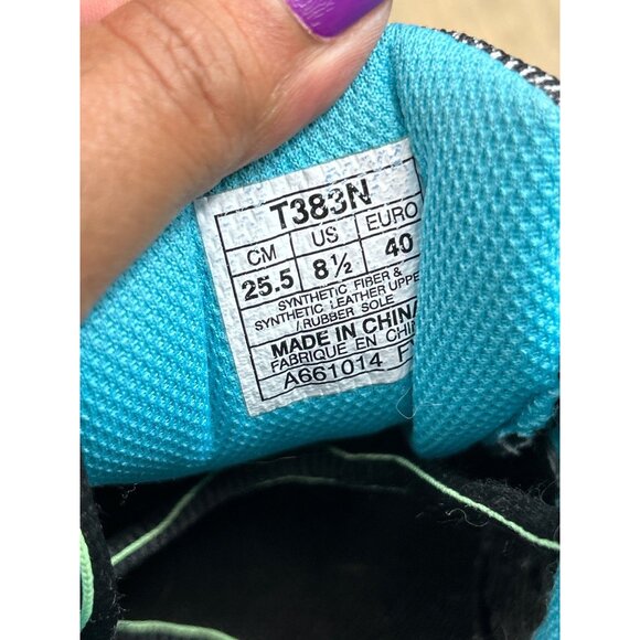 US8.5 ASIC GEL VENTURE 4 Turquoise Gray Running Training Shoes Women - Picture 7 of 9